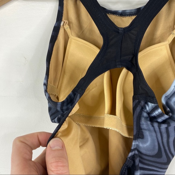 Adidas Infinitex Black and Gray One Piece Swimsuit - Picture 6 of 7